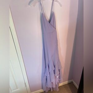 NWOT Pink Lily Light Purple Ruffle Maxi Dress